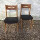 Paire de chaises scandinaves noires