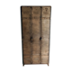 Industrial metal locker room patinated rounded corners