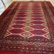 Vintage carpet Uzbek Bukhara handmade 100cm x 152cm 1960s, 1C726