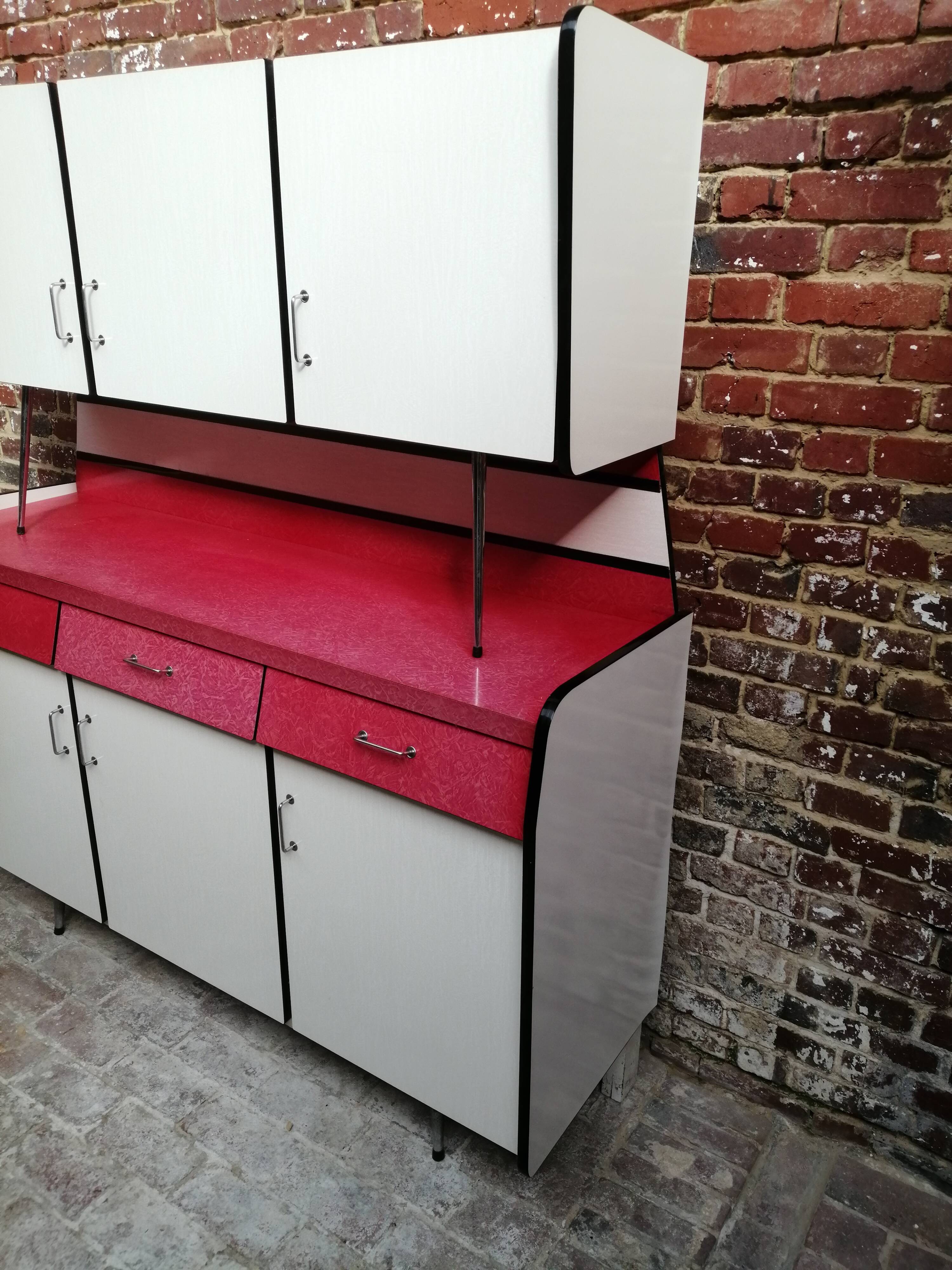 Kitchen buffet in formica 50s