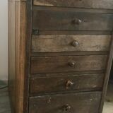 Wooden workshop counter