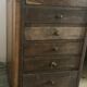 Wooden workshop counter