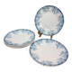 6 Assiettes plates Saint Amand Platane