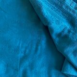 Old damask tablecloth duck blue - cotton - 150x200 cm
