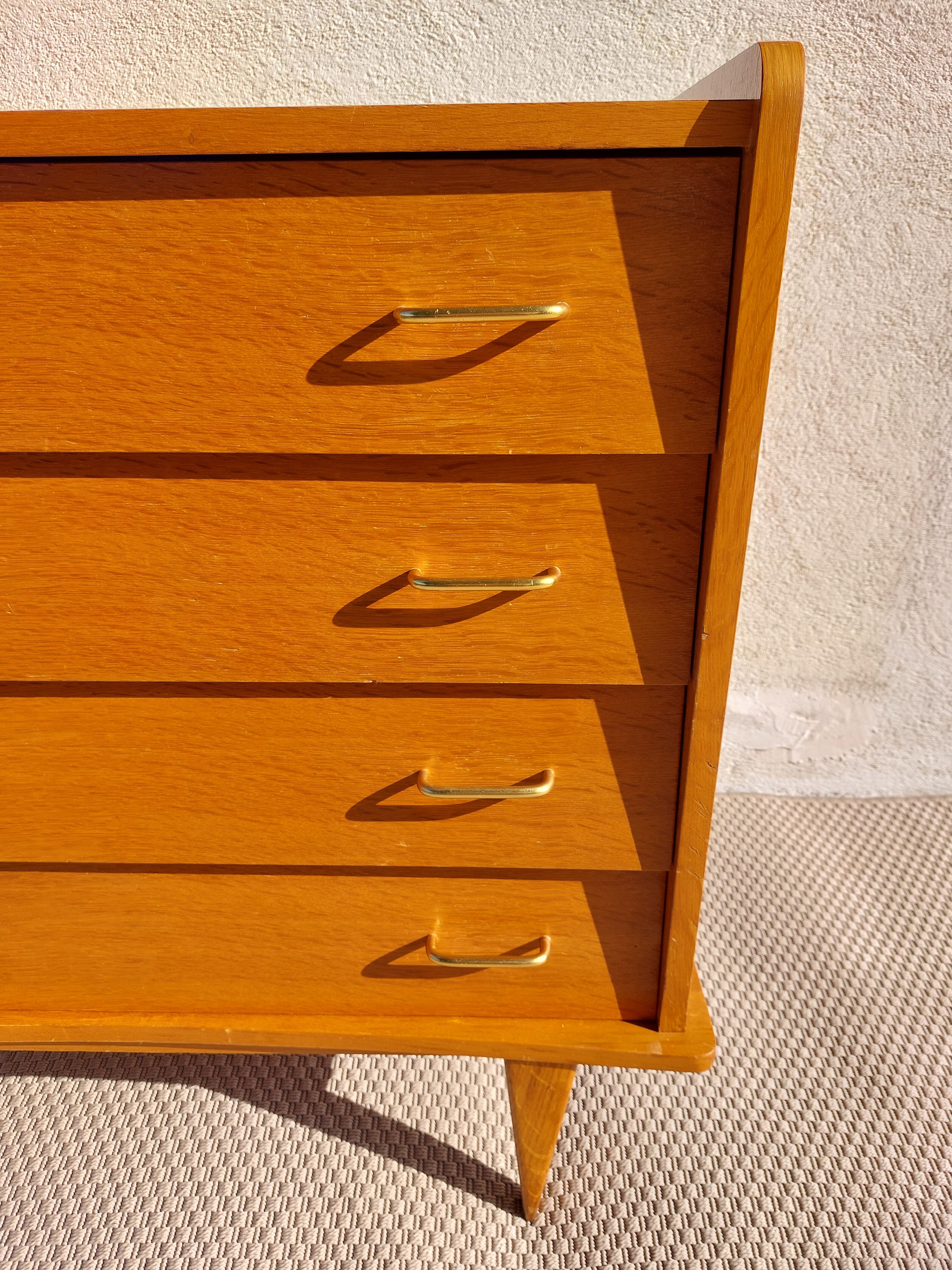 vintage commode with tapered legs