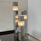 Very Mid-Century Modernist Architectural Sciolari Cubic Table Lamp by Gaet
