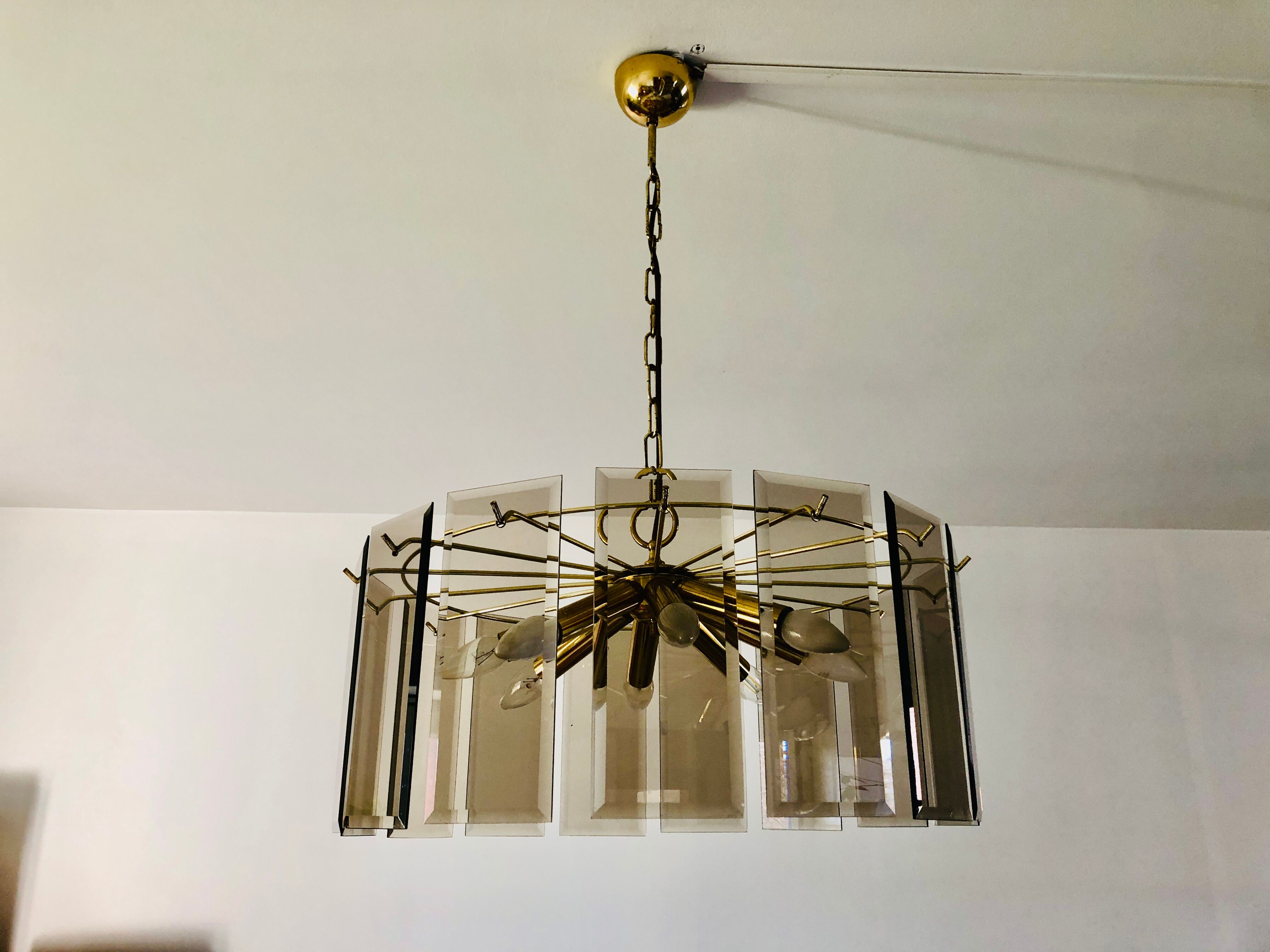 Large chandelier 8 burners 1970