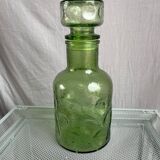 Bouteille verre verte cratères