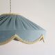 Suspension in a solid floral shape Cosette "mineral blue"