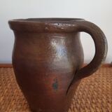 Pitcher jug in glazed sandstone France around 1900