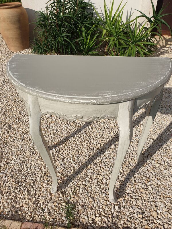 Console shabby chic patinée