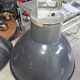 Pair of industrial Mazda pendant lights in enamelled sheet metal – Ø 52 cm