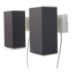 Pair of grey and white wall sconces by Preben Dahl for H. F. Belysning, 1960s