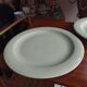 Vegetable dish with 2 platters and 2 small dishes, Salins earthenware, pale green Opaceline