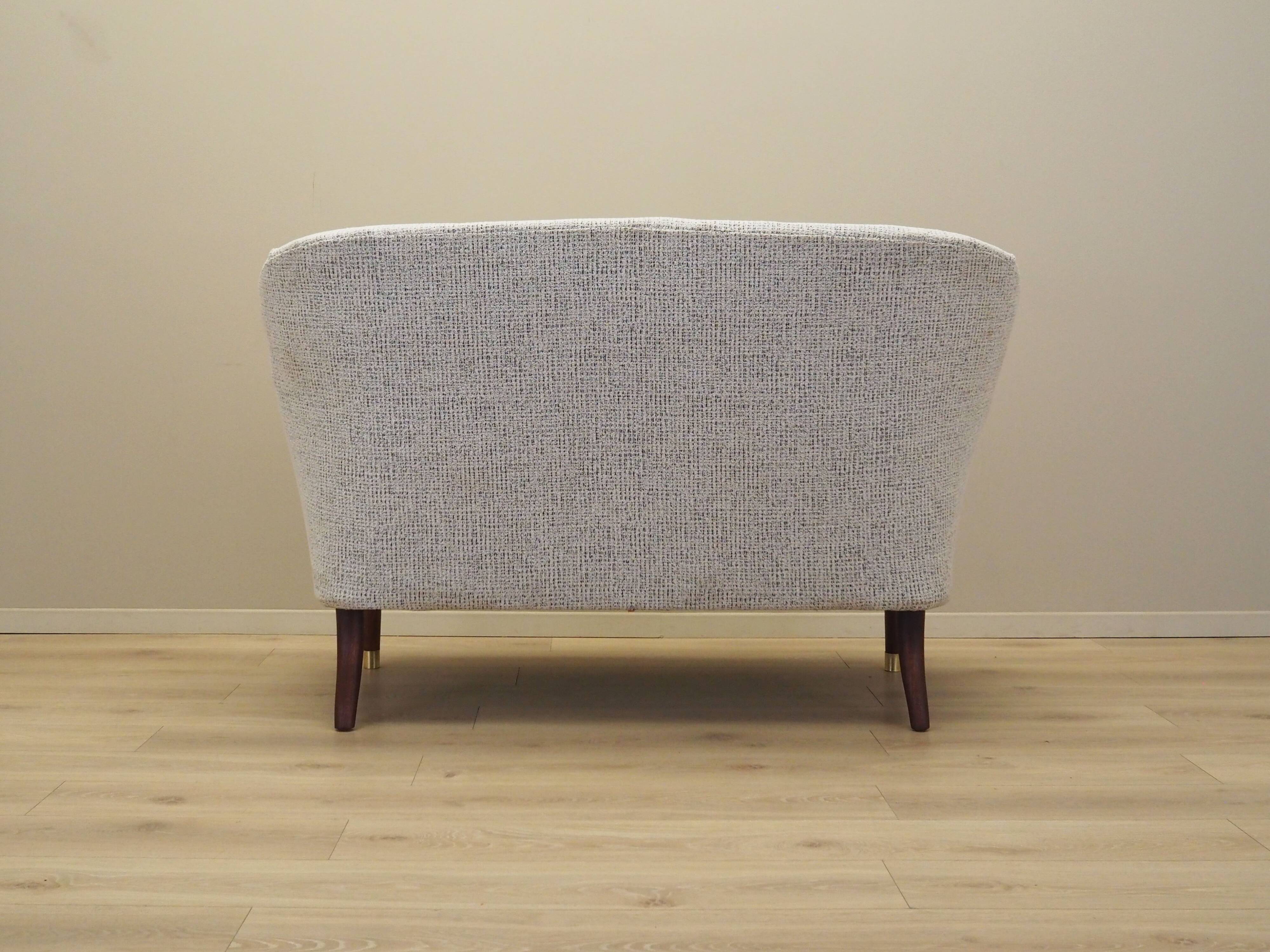 Sofa white melange, Italian design, 1960s, production: Italy
