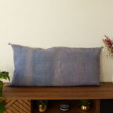 Coussin berbère bleu soie de cactus