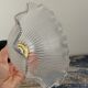 Vintage holophane glass ceiling lamp
