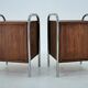 1940s Pair of Bauhaus Bedside Tables, Czechoslovakia