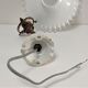 Opaline porcelain brass wall lamp early twentieth century