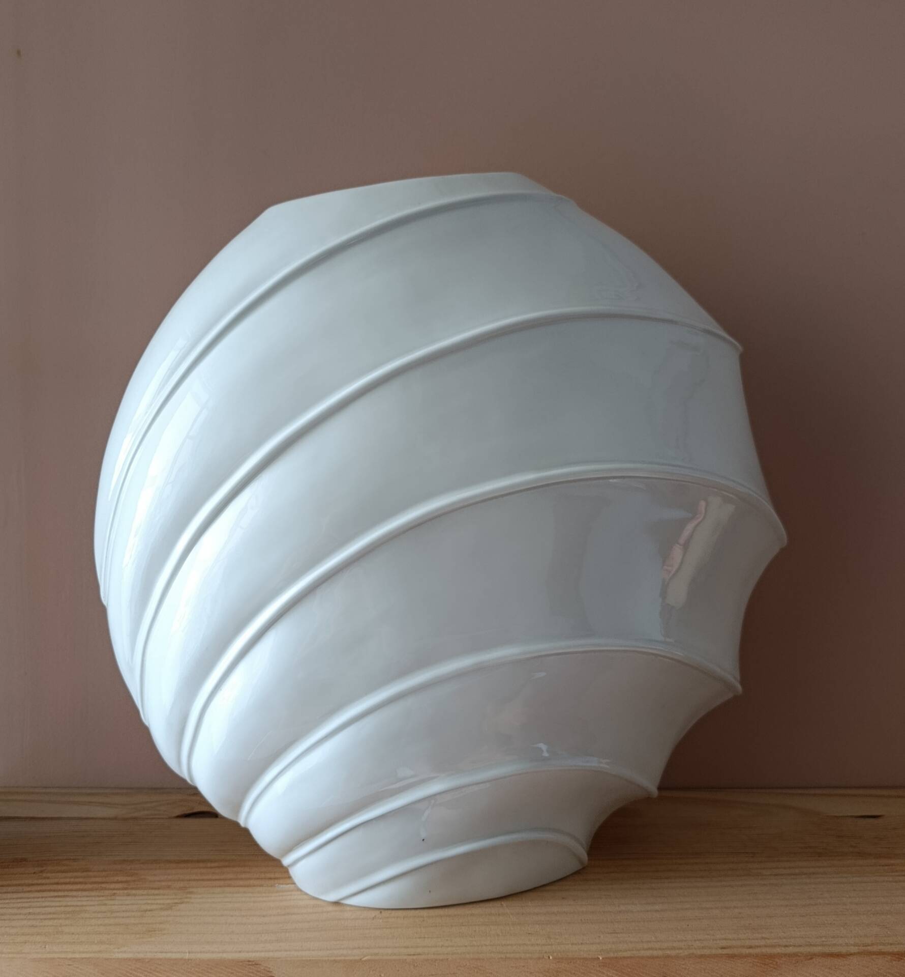 Large sculptural vase Hubert Olivier – Model OB207 – Glazed ceramic