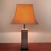 70s brushed aluminum lamp