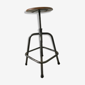 Tabouret d’atelier industrielle haut 77