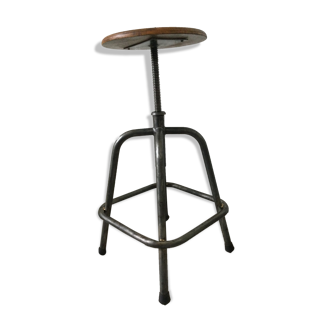 Tabouret d’atelier industrielle haut 77