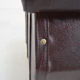 Mid-century leatherette stool with wheels, 1970