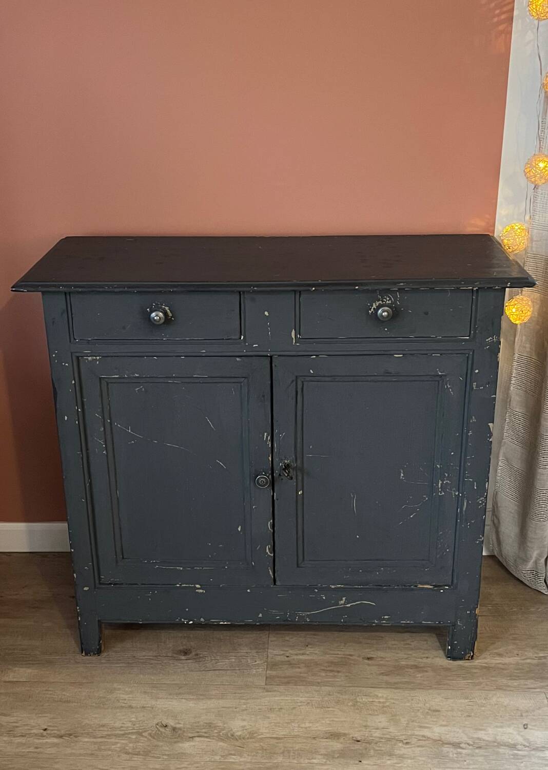 Slate blue Parisian buffet