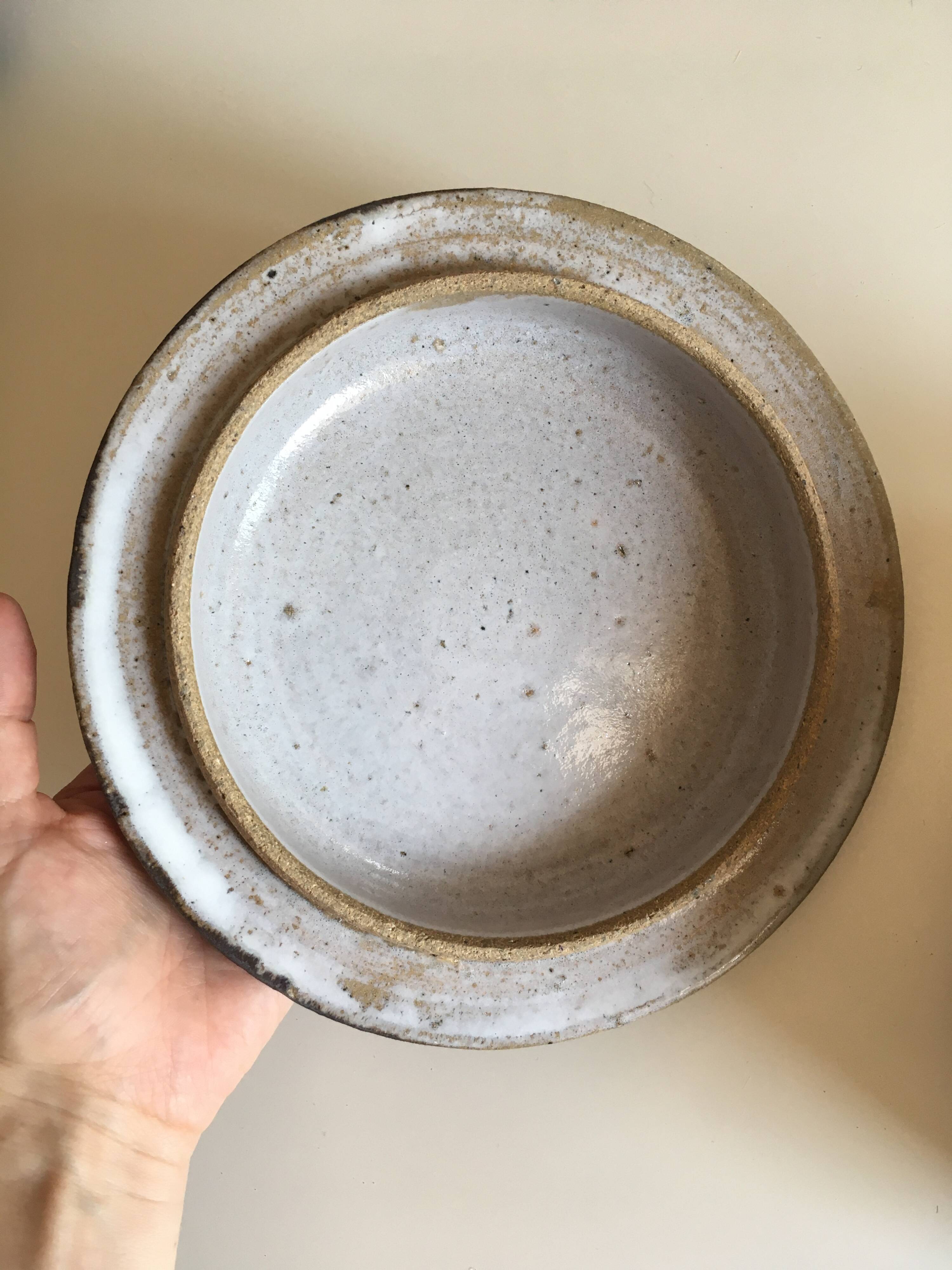 Berry stoneware casserole – Vallée Noire artisanal pottery – numbered