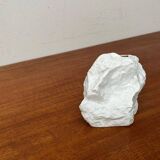 Vintage white porcelain rock vase from KPM Royal Porcelain, 1970s.
