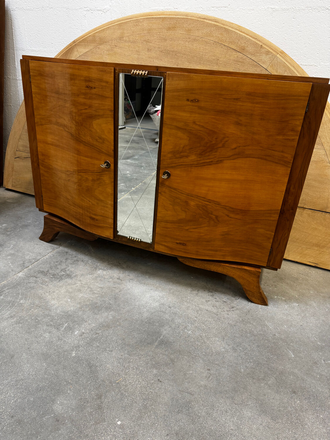 Art Deco sideboard with mirror