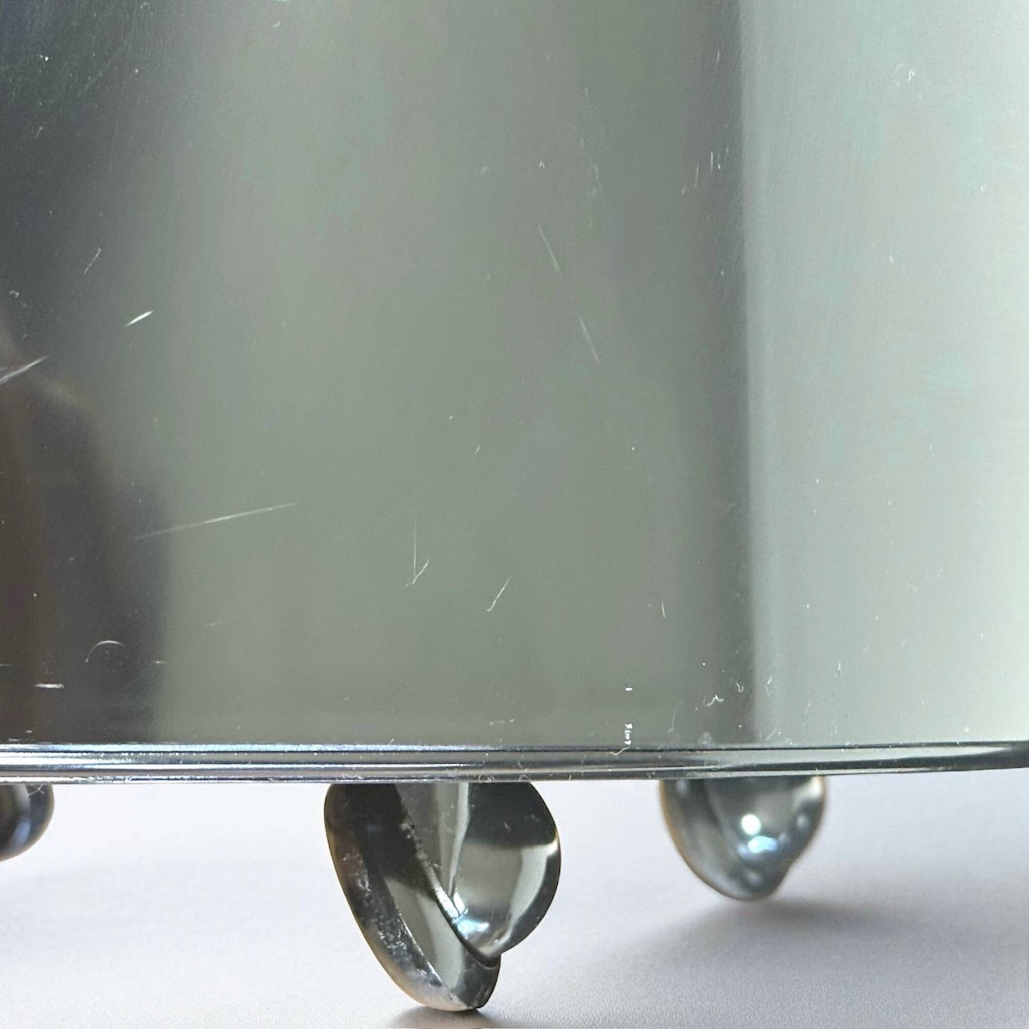 Pair of Black Giano Vano Tables by Artemide Italy 1970s