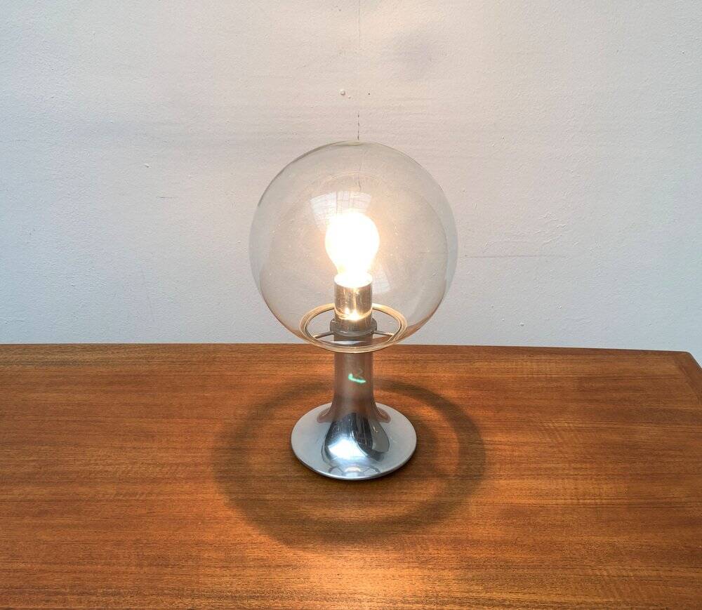 Vintage 1970s space globe table lamp