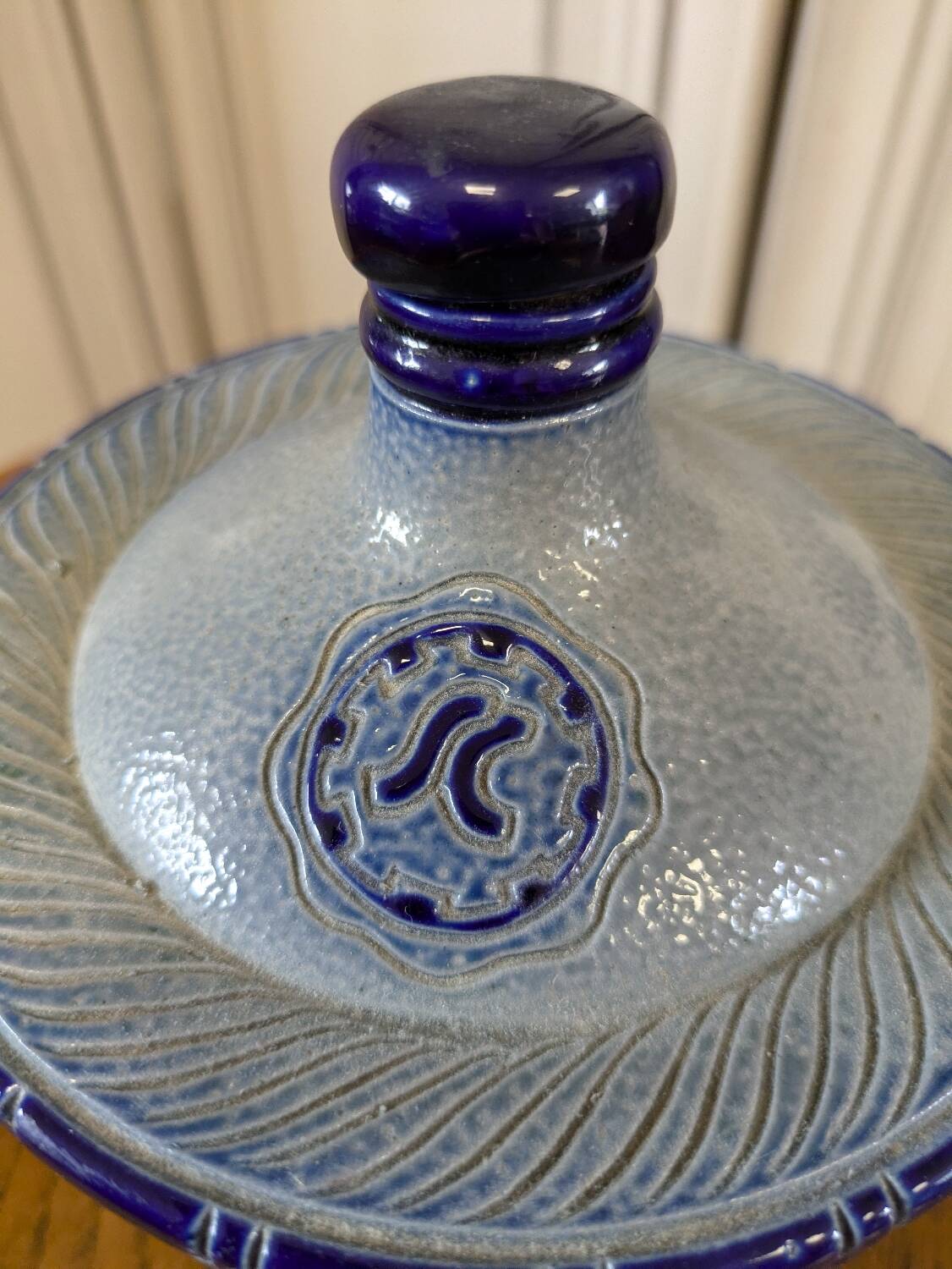 Alsace stoneware bottle