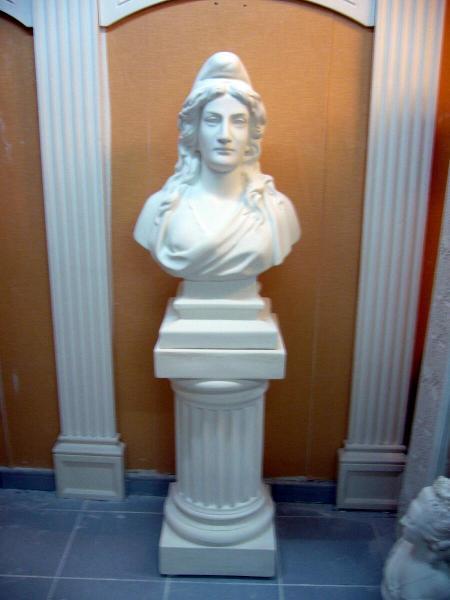 Buste Marianne (plâtre armé) H76cm