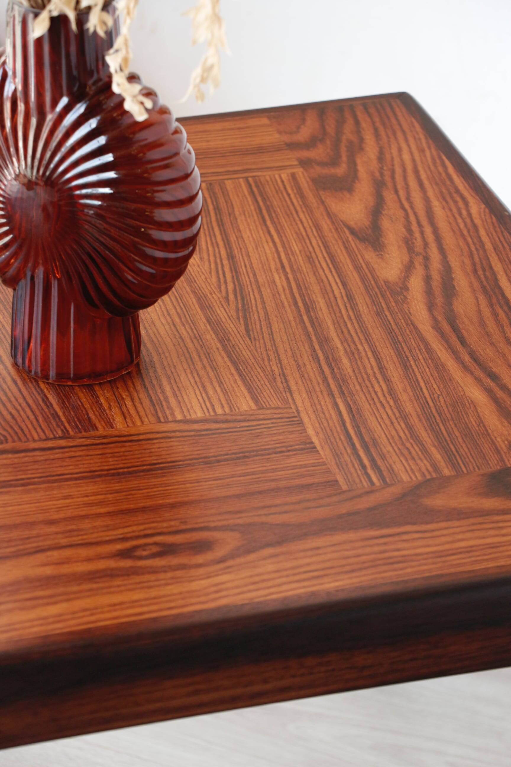 Square rosewood side table – Henning Kjaernulf for Vejle Stole