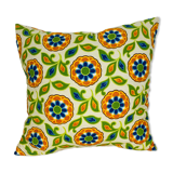 Vintage 70s flower cushion 35 x 35 cm