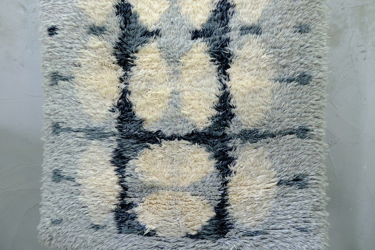 Tapis Rya scandinave fait à la main, années 1960, 152x105 cm