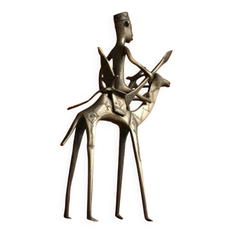Statuette de méhariste sur sa monture - Algérie - Années 50