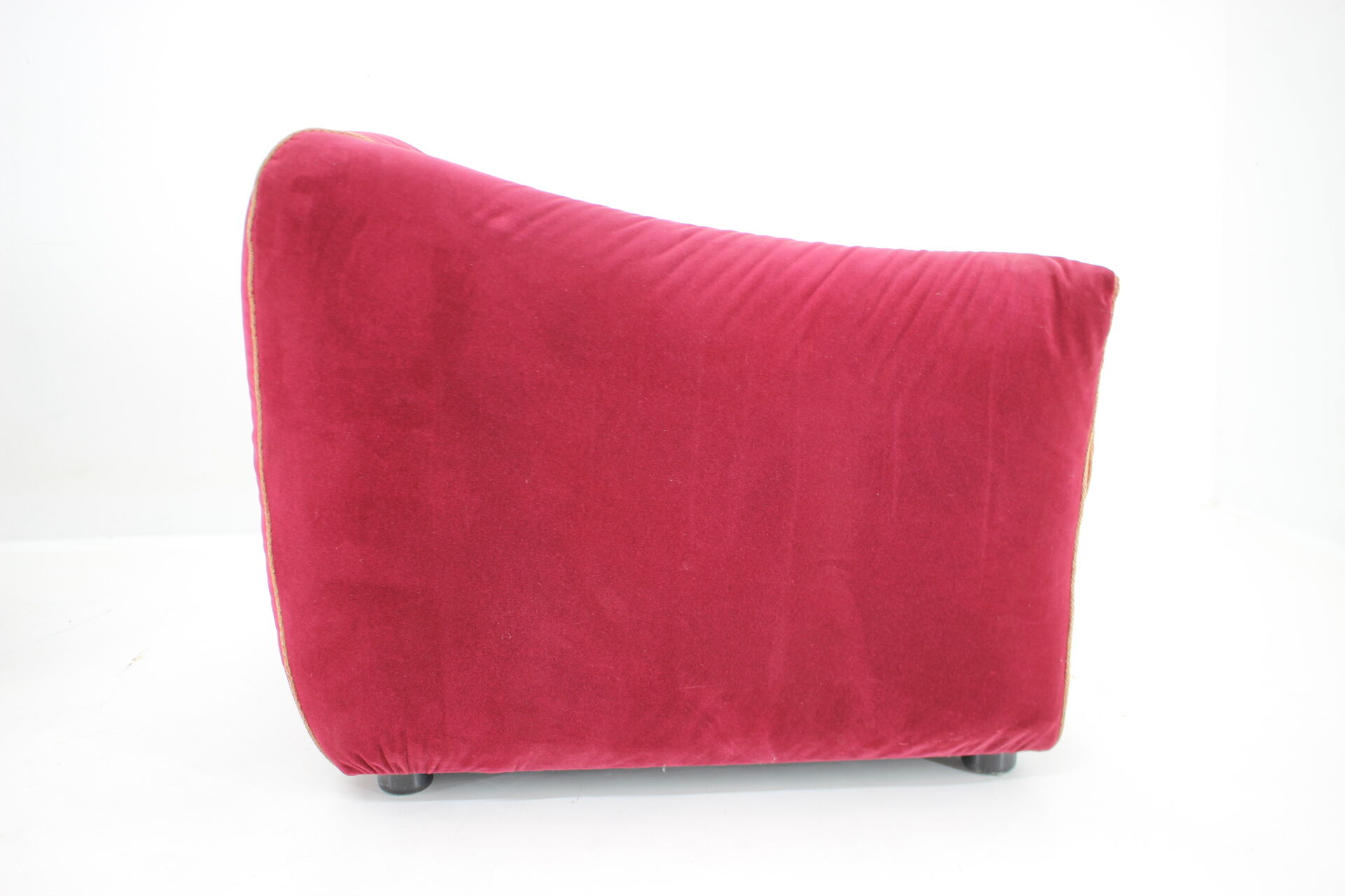 Paire de fauteuils italiens en velours années 1970