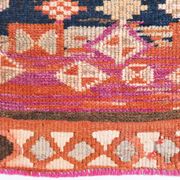 Brown & Pink Tribal Vintage Runner Rug, 83x294Cm