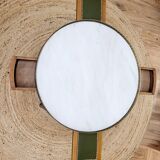 Wooden and marble coffee table