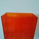 Vinyl magazine holder in orange plexiglass