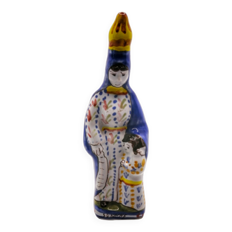 Statuette of Saint Anne in earthenware from Quimper Religious 19th century