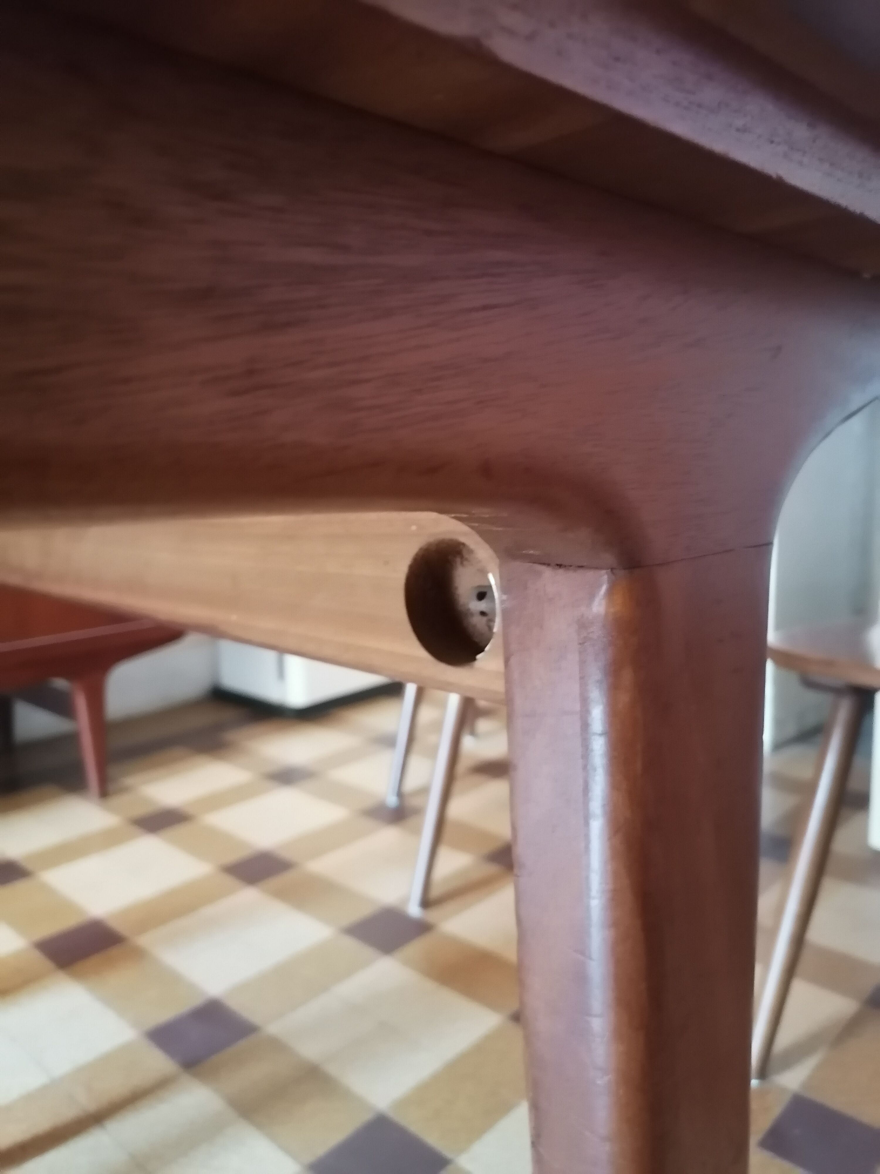 Teak 1960 scandinavian style dinning table