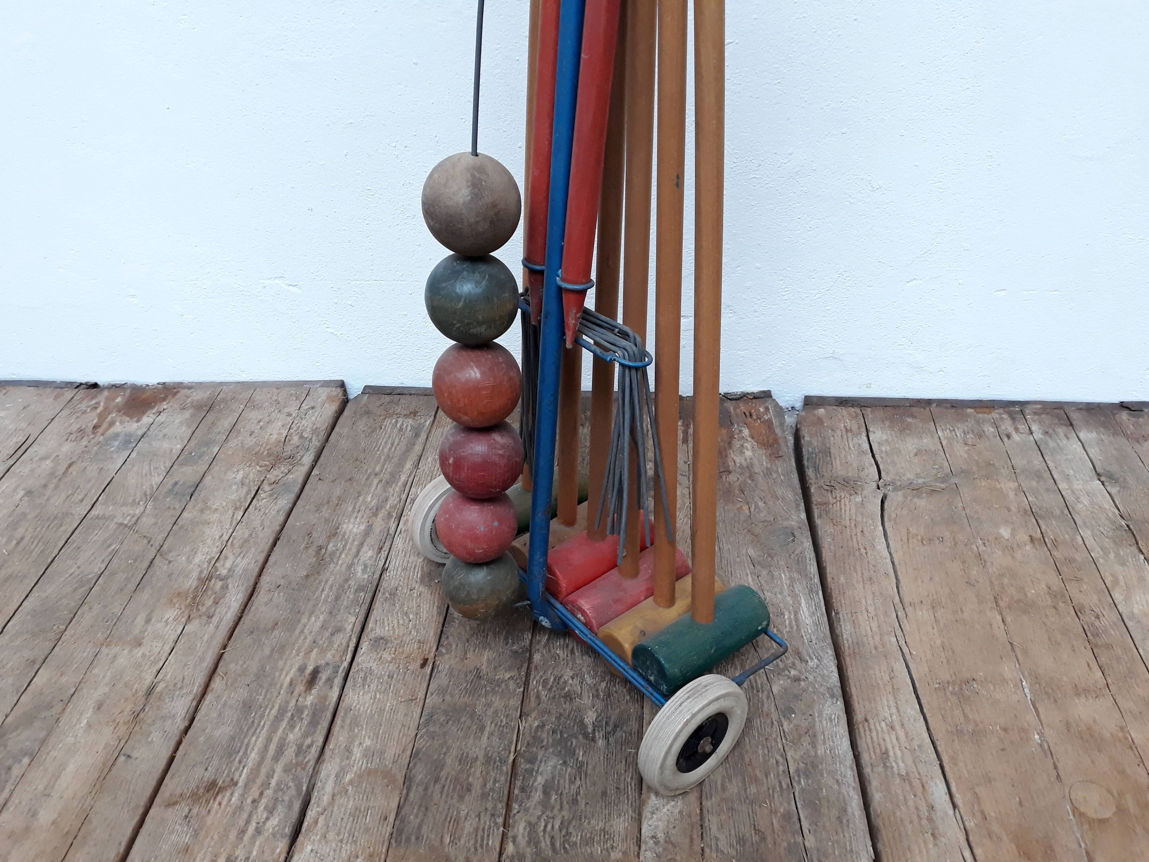 Vintage croquet set
