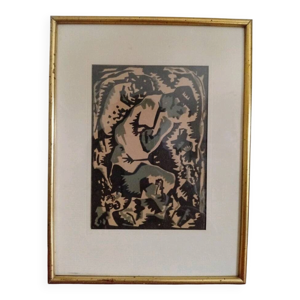 Lithographie, vers 1950