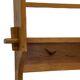 Vintage wooden wall shelve rack bookshelf in pinewood minimalist design
