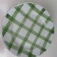 Old round dish Moulin des loups Orchies green tiles